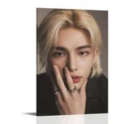 Poster decorativo da parete su tela con immagine di HyunJin, motivo: Stray Kids, stampa moderna, per camera da letto, 60 x 90 cm