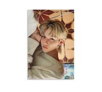Poster decorativo da parete su tela con immagine di Lee Felix con idolo Stray Kids, stampa moderna per camera da letto, 50 x 75 cm