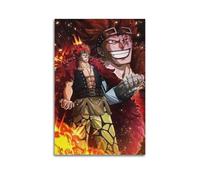 Poster decorativo da parete su tela, con personaggi di One Piece, stampa artistica moderna, per camera da letto, per camera da letto, 30 x 45 cm