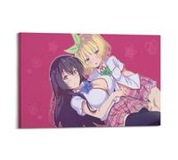 Poster decorativo da parete su tela con scritta "As Long As You Look Cute, Do You Like Even Pervertts", poster decorativo da parete a tema anime, moderno, per camera da letto, 20 x 30 cm
