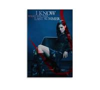 Poster decorativo da parete su tela con scritta "I Know What You Did Last Summer Horror Mystery Thrille", poster decorativo vintage con musica e film, per soggiorno e camera da letto, 20 x 30 cm, Unfr