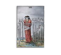 Poster decorativo da parete su tela con spade di arcani minori e tarocchi classici, 8 pezzi, decorazione moderna per camera da letto, 20 x 30 cm