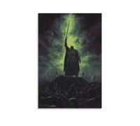 Poster decorativo da parete su tela con stampa artistica su tela, motivo "Il re strega e la bestia caduta", classico film fantasy epico, poster decorativo per camera da letto, 40,6 x 61 cm (40 pezzi)