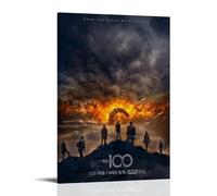 Poster decorativo da parete su tela, motivo: 100 Figli della Terra, stampa moderna, per camera da letto, 50 x 75 cm