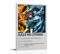 Poster decorativo da parete su tela, motivo anime Kaze No Stigma, stampa moderna, per camera da letto, 30 x 45 cm