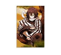 Poster decorativo da parete su tela, motivo: Demon Slayer, Iguro Obanai, poster decorativo moderno per camera da letto, 30 x 45 cm