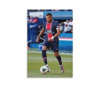 Poster decorativo da parete su tela, motivo: giocatori di calcio Mbappe, poster decorativo moderno per la camera da letto, 20 x 30 cm