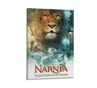 Poster decorativo da parete su tela, motivo: Le cronache di Narnia, il leone, la strega e il guardaroba, poster decorativo da parete per la camera da letto, poster decorativo per la camera da letto