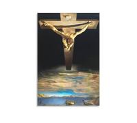 Poster decorativo da parete su tela, motivo: Salvador Dalì Cristo di San Giovanni della Croce Gesù, poster decorativo moderno per camera da letto, 30 x 45 cm