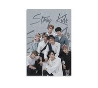 Poster decorativo da parete su tela, motivo: Stray Kids V2, stampa moderna, per camera da letto, 30 x 45 cm