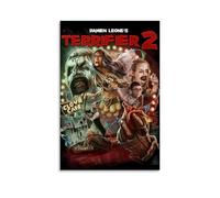 Poster decorativo da parete su tela, motivo: Terrifier II, per fan del film horror, poster decorativo moderno, per camera da letto, 60 x 90 cm