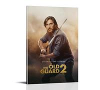 Poster decorativo da parete su tela, motivo: The Old Guard, film e musica, vintage, per soggiorno e camera da letto, 40 x 60 cm, con cornice