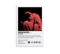 Poster decorativo su tela con scritta "French Exit-TV Girl", luminosa e bella, adatta per ufficio, camera da letto, pittura decorativa per creare la giusta atmosfera, senza cornice, 30 x 45 cm