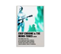 Poster decorativo su tela con stampa artistica e album musicale "The Neighbourhood Chip" cromato e monocromatico, decorazione moderna per la casa e la camera da letto, 40 x 60 cm, senza cornice
