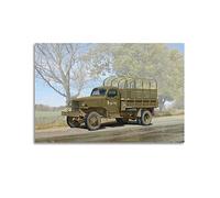 Poster decorativo su tela, motivo: camion dell'esercito dell'URSS, 50 x 75 cm, G7107