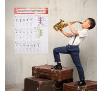 Poster Degli Accordi Guida All'apprendimento Del Sassofono Principiante