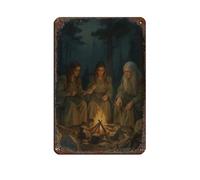 Poster dei tre destini retrò, in metallo, stile chic, arte retrò, pittura in ferro, per bar, grotte, bar, famiglie, garage, decorazione da parete, 20 x 30 cm