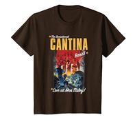 Poster del Concerto Vintage della Cantina Band Maglietta, Bambini, Marrone, 10 Anni