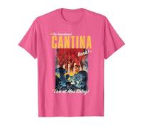 Poster del Concerto Vintage della Cantina Band Maglietta, Uomo, Rosa mélange, XL