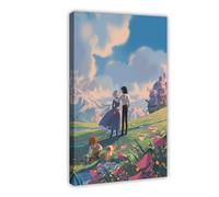 Poster del film anime Howl And Sophie, motivo Howl and Sophie, motivo "Il castello in movimento di Howl", 3 poster su tela, decorazione per camera da letto, sport, ufficio, camera da letto, regalo,