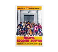 Poster del film Brutti, Sporchi E Catti, stampa artistica da parete per soggiorno, camera da letto, senza cornice, stile 50 x 75 cm