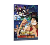 Poster del film d'animazione del soldato gigante meccanico della città dell'organo di One Piece King poster pittura decorativa poster su tela poster da parete e stampa artistica moderna per la camera