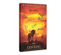 Poster del film del Re Leone firmato da Donald Gloversseth Rogen, poster su tela, decorazione per camera da letto, sport, ufficio, camera da letto, regalo, 60 x 90 cm