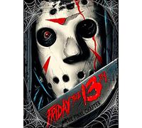 Poster del film di Jason Voorhees, stampa del film del venerdì il 13 ° poster horror con stampa di film horror, poster di Halloween, decorazione per la casa, 20 x 30 cm