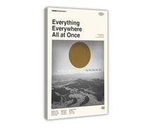 Poster del film Everything Everywhere All at Once, 1 poster su tela, decorazione per camera da letto, sport, ufficio, camera da letto, regalo, con cornice, 20 x 30 cm