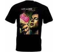 Poster del film Fight Club v1, maglietta da uomo, Nero , XL
