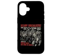 Poster del film horror dei socialisti spaventosi, vintage, Halloween Custodia per iPhone 16