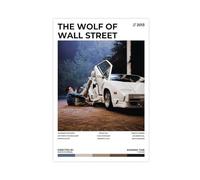 Poster del film Il lupo di Wall Street, stampa artistica da parete per soggiorno, camera da letto, decorazione artistica da parete, senza cornice, 30 x 45 cm