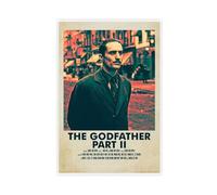 Poster del film "Il Padrino" Parte II, classico, retrò, su tela, per camera da letto, ufficio, camera da letto, regalo, dimensione: 40 x 60 cm