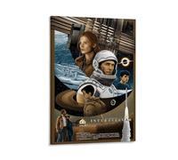 Poster del film Interstellar, decorazione da parete a tema fantascientifico, opera d'arte a tema Home Cinema, Christopher Nolan, memorabilia, regalo unico, 50,8 x 76,2 cm, incorniciato