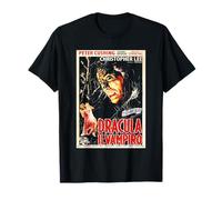 Poster del Film Italiano di Dracula Il Vampiro, Christopher Lee Maglietta