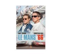 Poster del film Le Mans 66, decorazione per camera da letto, stile sportivo, per ufficio, camera da letto, regalo, senza cornice, 30 x 45 cm