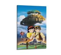Poster del film, motivo: castello nel cielo, stampa artistica su tela, poster decorativo moderno, per camera da letto, 40 x 60 cm