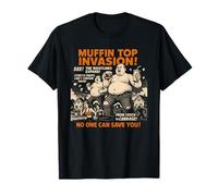 Poster del Film Muffin Top Invasion, da Uomo, Vintage, Halloween Maglietta