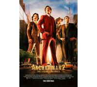 Poster Del Film Originale Di Anchorman 2 Doppio Lato US One Sheet Will Ferrell