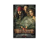 Poster del film Pirati dei Caraibi 2, poster decorativo da parete su tela, poster decorativo da parete con stampa moderna per camera da letto, per camera da letto (50 x 75 cm)
