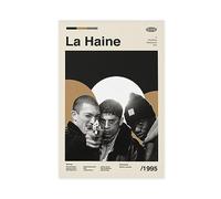 Poster del film retrò La Haine su tela, decorazione per camera da letto, sport, ufficio, stanza, regalo, senza cornice, 30 x 45 cm