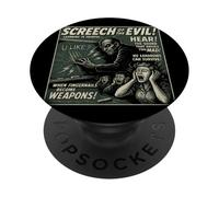 Poster del film "Screech Of Evil Teacher", stile vintage, per Halloween PopSockets PopGrip Adesivo