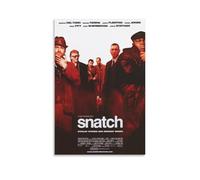 Poster del film "Snatch - British Crime Comedy Full of Twists, Grit, and Hilarous Characters", 5, stampa artistica da parete su tela, decorazione per la casa, 20 x 30 cm