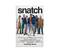 Poster del film "Snatch - British Crime Comedy Full of Twists, Grit, and Hilarous Characters", stampa artistica da parete, su tela, decorazione per la casa, 20 x 30 cm, 6 pezzi