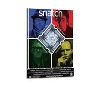Poster del film "Snatch - British Crime Comedy Full of Twists, Grit, and Hilarous Characters", stampa artistica da parete su tela, decorazione per la casa, 60 x 90 cm