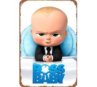 Poster del film The Boss Baby Targa in metallo retrò decorazione da parete per casa, cancello, giardino, bar, ristoranti, bar, uffici, negozi, pub, club, regalo, 30,5 x 20,3 cm