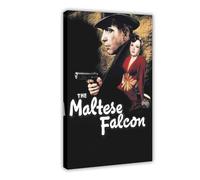 Poster del film The Maltese Falcon su tela, decorazione artistica da parete per soggiorno e camera da letto, 30 x 45 cm