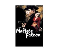 Poster del film The Maltese Falcon su tela, decorazione artistica da parete per soggiorno e camera da letto, 30 x 45 cm