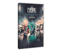 Poster del film The Purge Election Year su tela, decorazione per camera da letto, ufficio, camera da letto, regalo, 30 x 45 cm