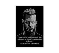 Poster del film The Vikings con citazione motivazionale di Ragnar Lothbrok, decorazione artistica da parete per soggiorno e camera da letto, senza cornice, 50 x 75 cm, decorazione artistica da parete